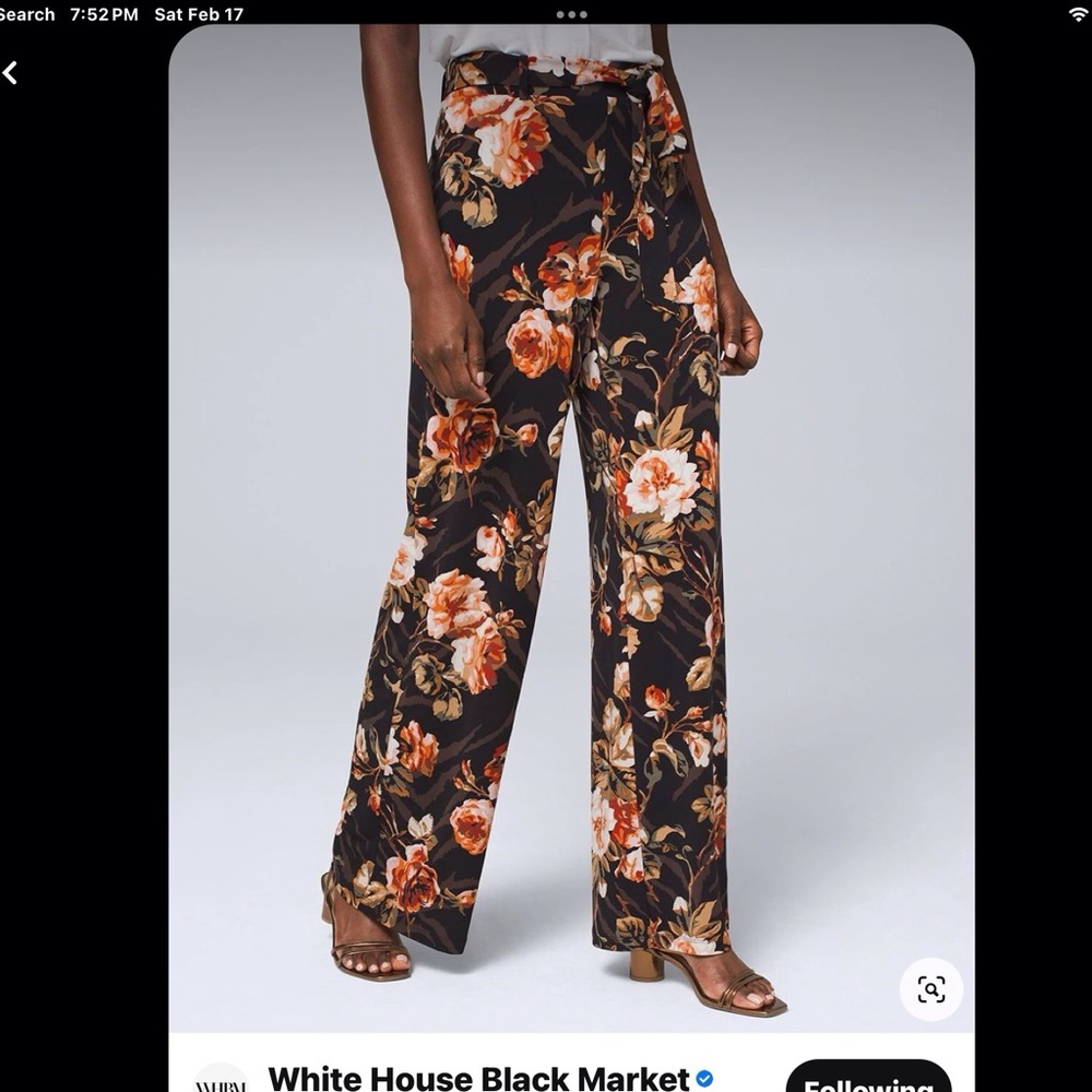 Wide leg pants, xs (2/4), WHBM Fall Wardrobe